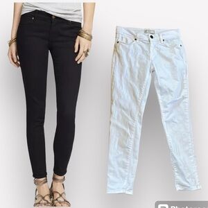 🐠Free People high rise skinny white denim jeans size 27